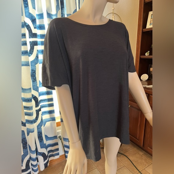 Old Navy Active Heather Grey Butterfly Drop Sleeve Top Size XXL - Picture 2 of 7